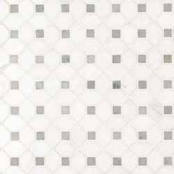 MSI Bianco Dolomite Dotty Marble Polished Mosaic SMOT-BIANDOL-DOTP